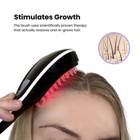 LushRevive™ Premium Hair Brush Oil Steam Light Therapy